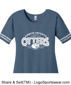 Navy Women's Otter Game Shirt Design Zoom