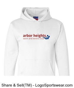 White Arbor Heights Splash Adult Hoodie Design Zoom